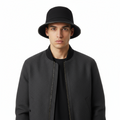 Dolce & Gabbana Charcoal Wool Blend Bucket Stitched Rim-Adult M