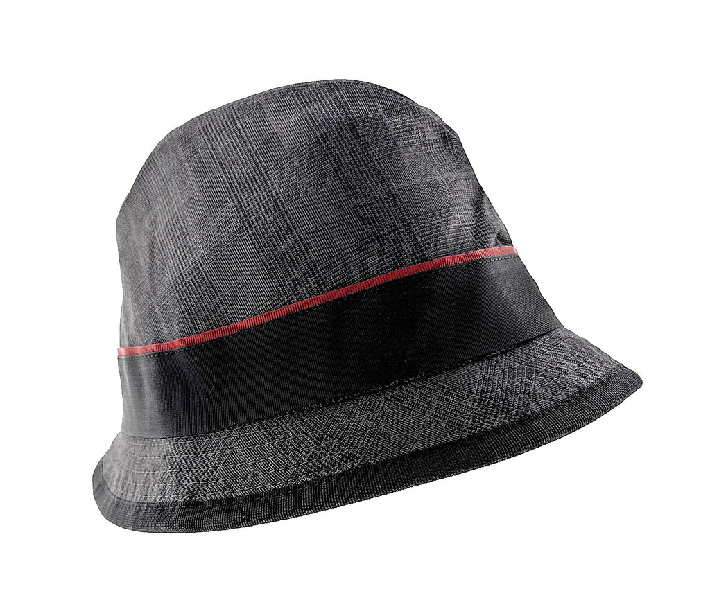 Dolce & Gabbana Men’s Grey Pure Wool Bucket Hat with Bow Band-Adult L