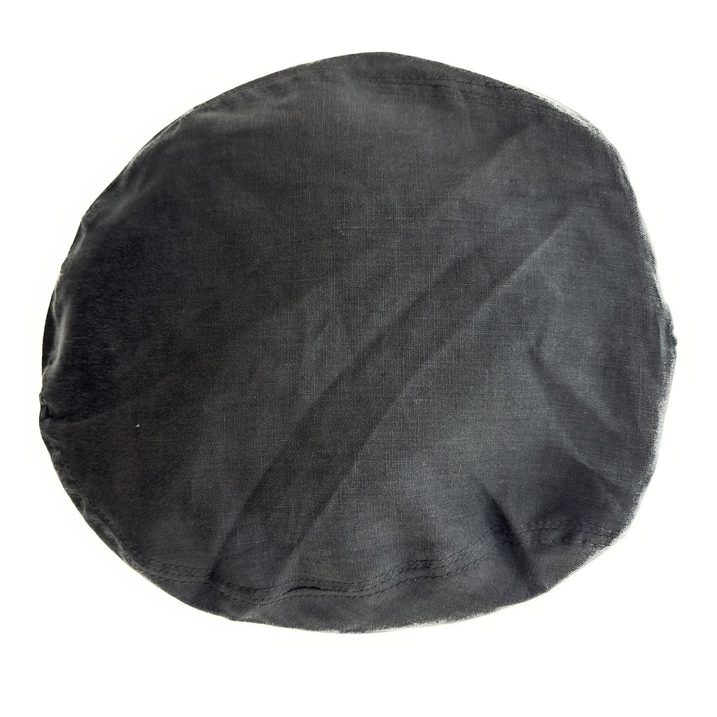 Dolce & Gabbana Men’s Black Linen Flat Cap –  Luxury Headwear