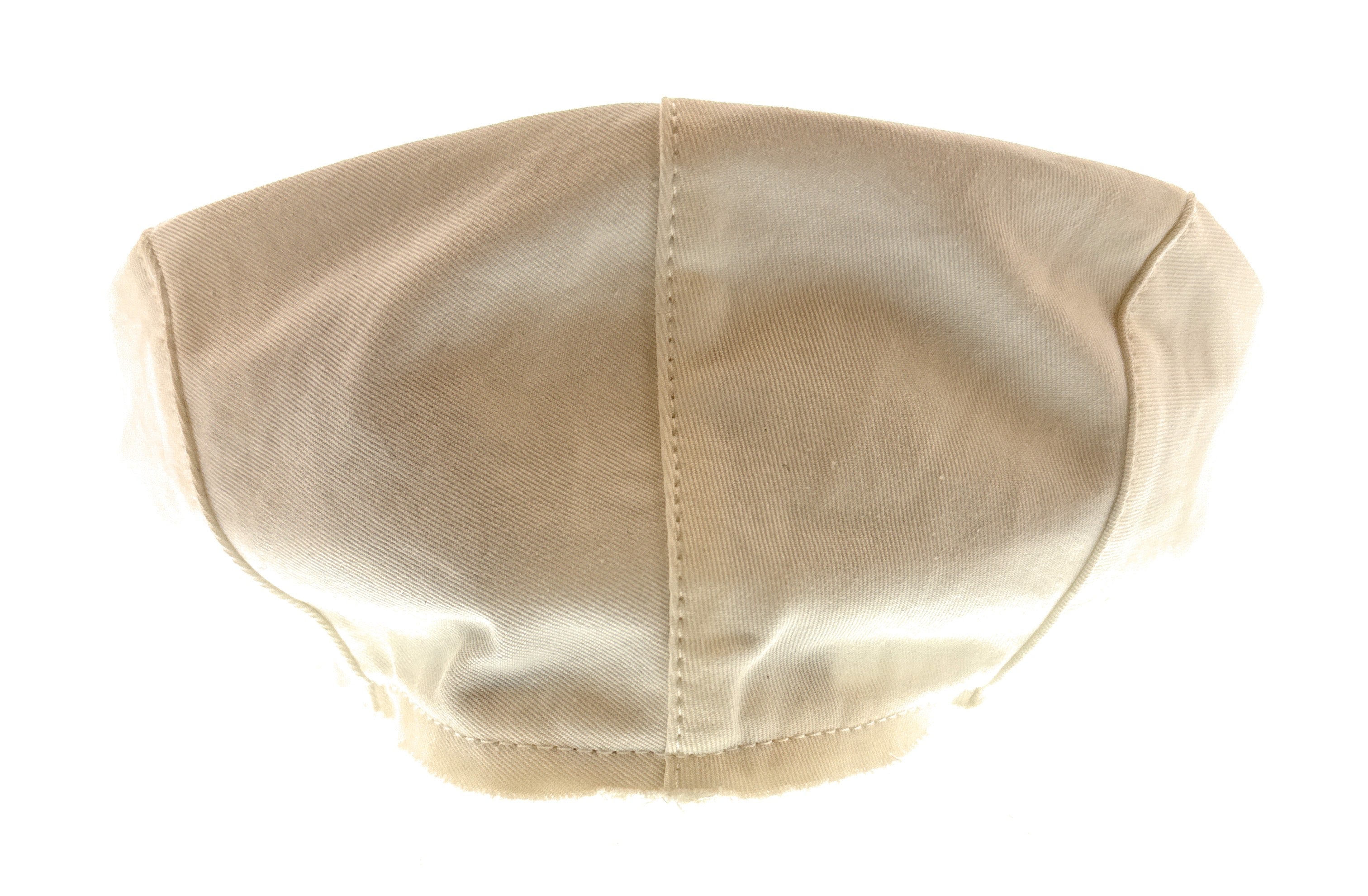 Dolce & Gabbana Ivory Frayed Cotton Signature Flat Cap