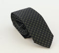 Emporio Armani Mens Green Navy Dotted Tie – Made in Italy