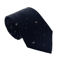 Emporio Armani Men’s Eagle Logo Pattern Silk Tie, Night Blue, 3