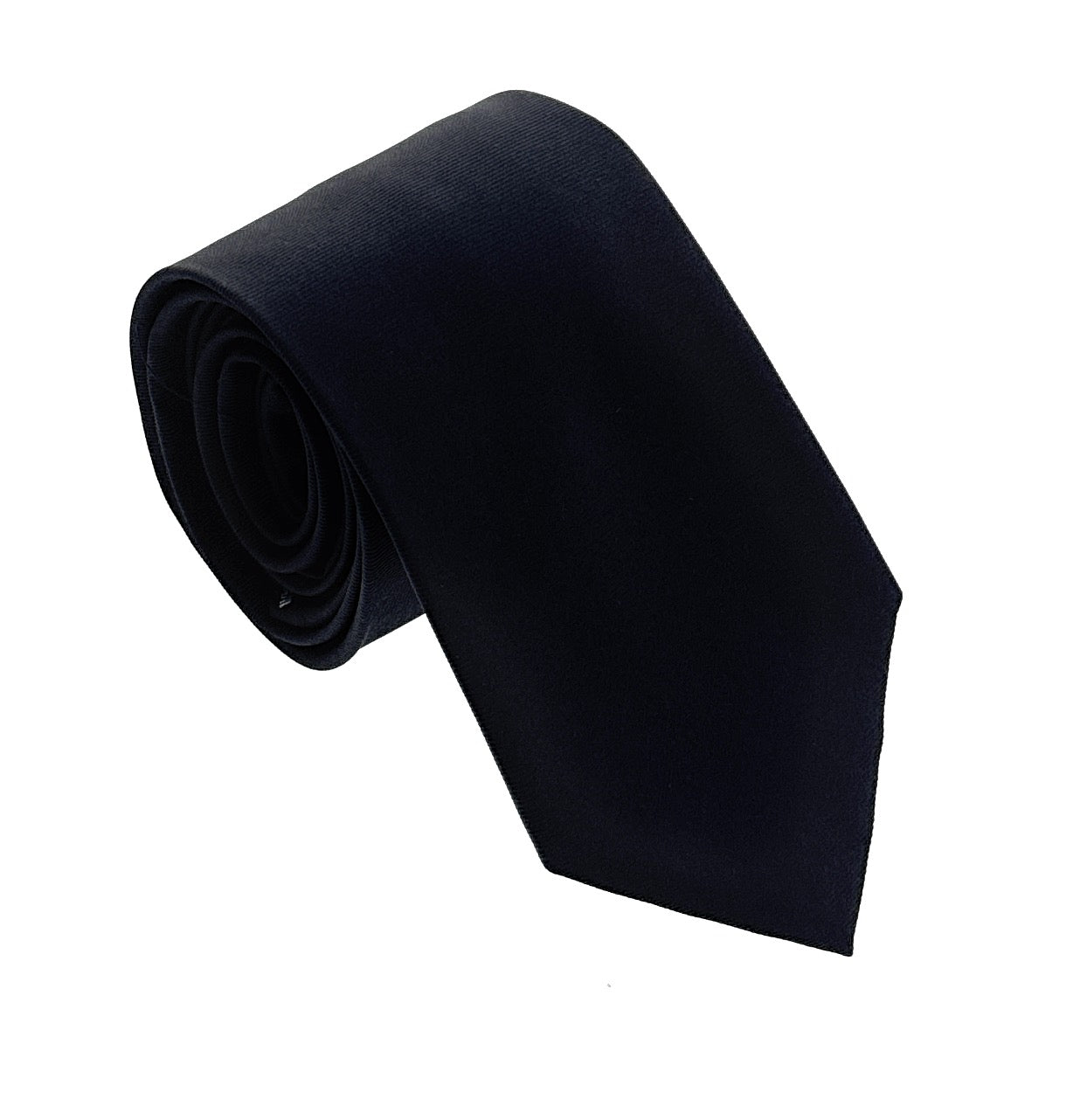 Emporio Armani Black Grosgrain Pattern Men's Tie – Made in Italy