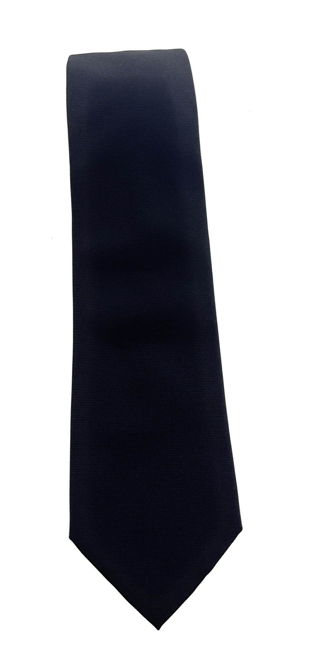 Emporio Armani Black Grosgrain Pattern Men's Tie – Made in Italy