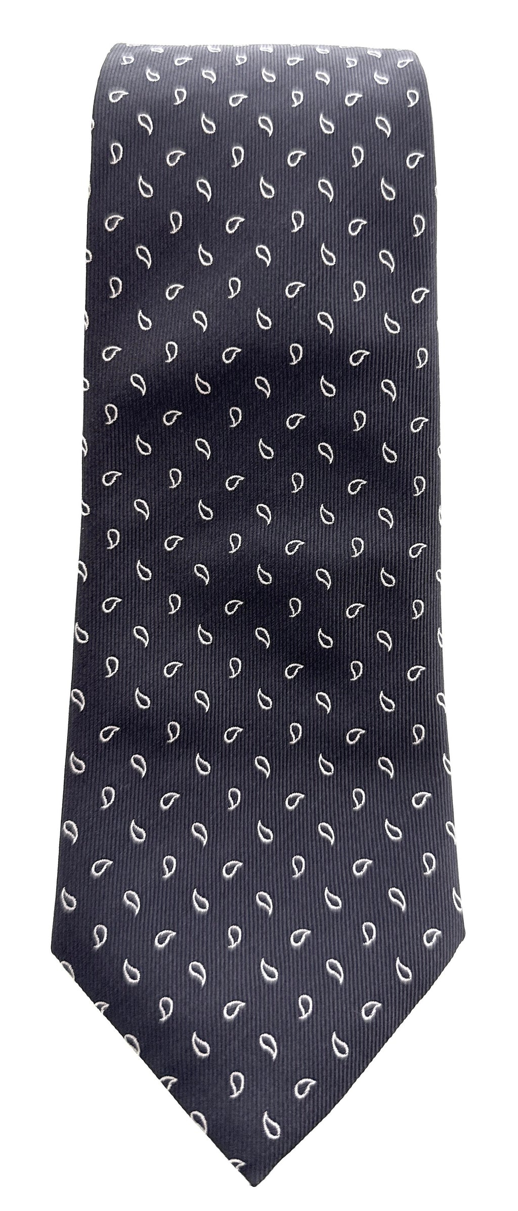 Emporio Armani Black Dotted 100% Silk Mens Tie