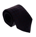 Emporio Armani Men’s Burgundy Geometric Silk Necktie, 3''