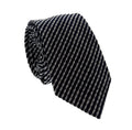 Emporio Armani Men's Blue & Grey Striped Tie, 3"