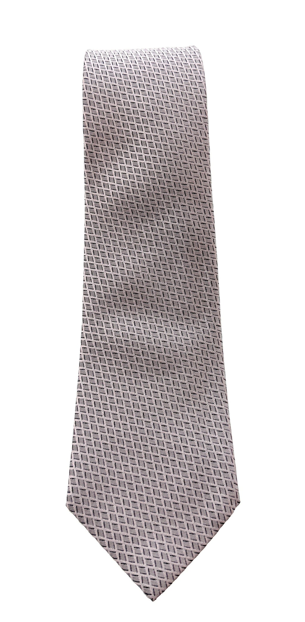 Emporio Armani Rose Water Diamond geometric Men's Tie, 3"