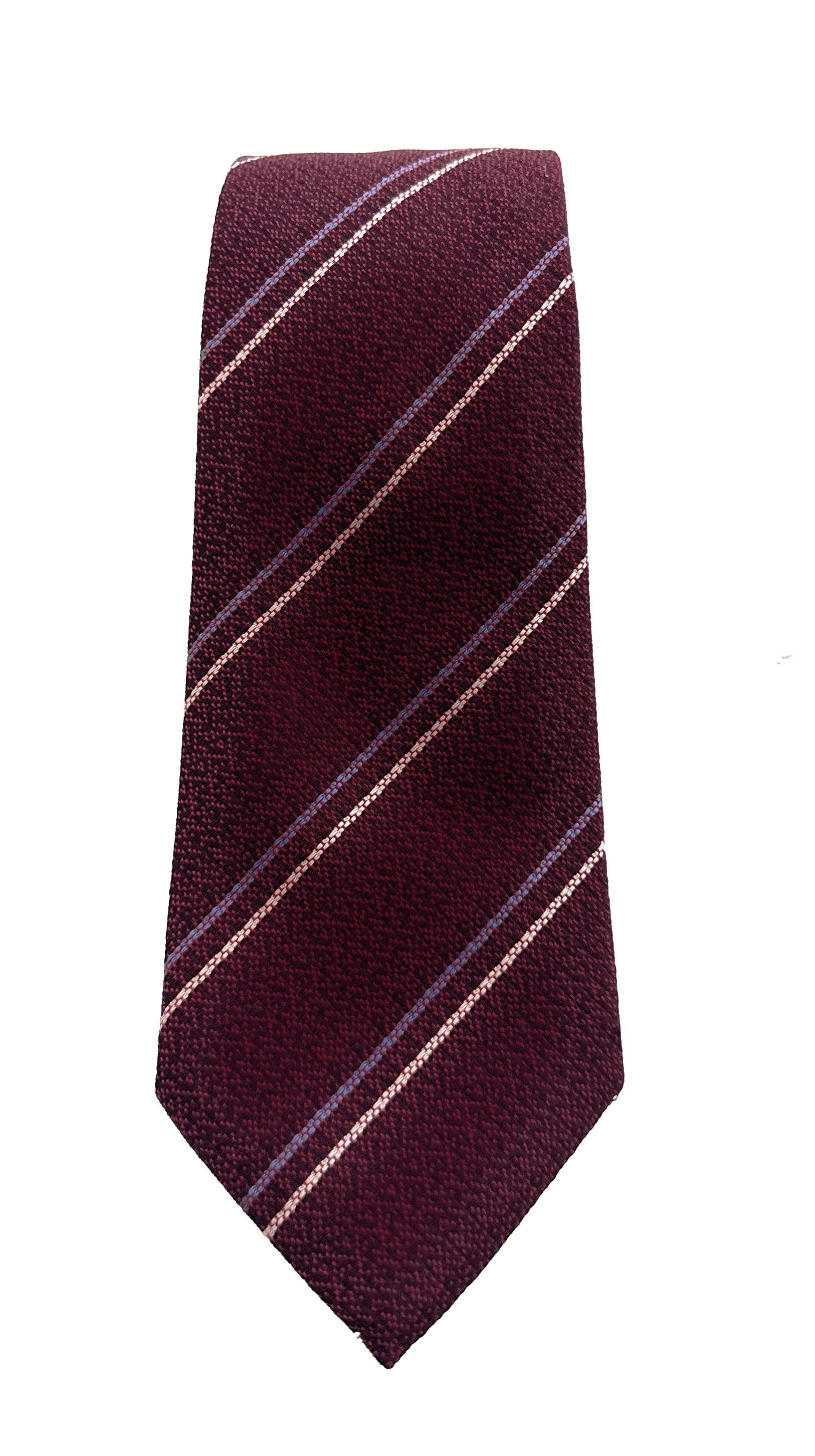 Emporio Armani Red Regimental Stripe Silk Tie – 3in