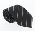 Emporio Armani Anthracite Striped 100% Silk Mens Tie