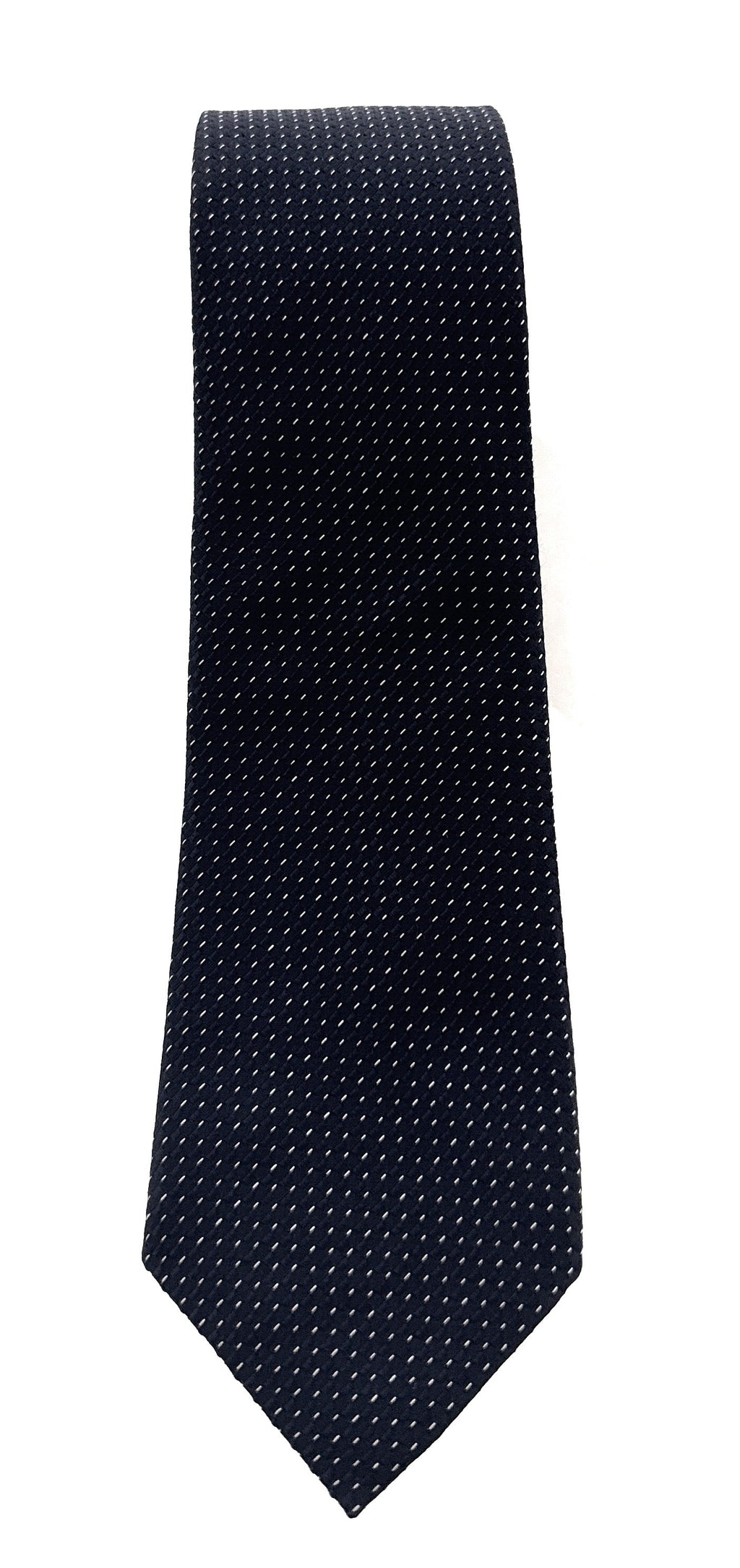 Emporio Armani Men's Blue Dotted 57%%Ilk 43%%Otton Tie, 3"