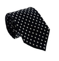 Emporio Armani Black Diamond Dotted Silk Tie – 3in