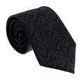 Emporio Armani Men's Black Grain Texture 53%%Olyester 47%%Ilk Tie, 3"