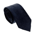 Emporio Armani Navy Blue Solid wrinkle Silk Tie – 2in