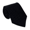 Emporio Armani Mens Black Dotted Tie – Made in Italy