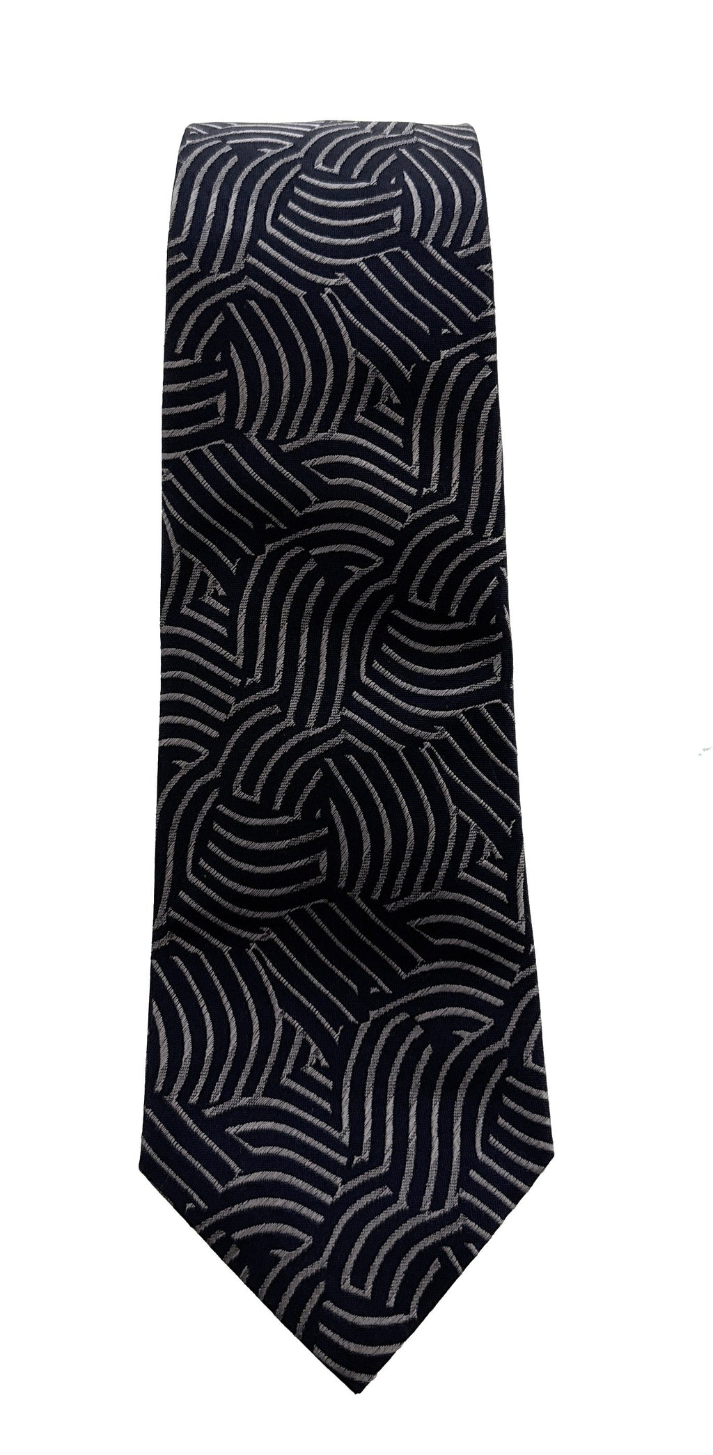 Emporio Armani Blue Wave Men's Tie, 3"