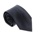 Emporio Armani Men’s Blue Dotted Silk Necktie, 3"