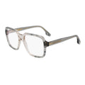 Victoria Beckham Eyeglasses Square Full Rim, Vintage Shaded Brown Frame and Clear Demo Lenses Lens VB2668233