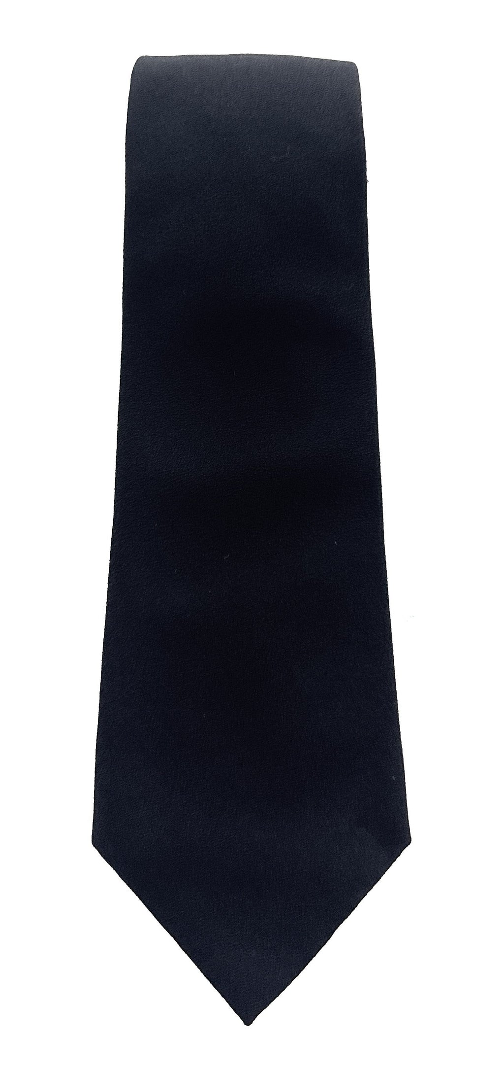 Emporio Armani Black Solid Men's Tie, 3"