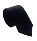 Emporio Armani Men’s Black Solid Silk Necktie, 3"