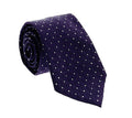 Emporio Armani Men’s Violet Dotted Silk Necktie, 3"
