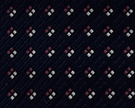 Emporio Armani Men's Navy Blue Geometric Dotted 51%%Ilk 49%%Olyester Tie, 3"