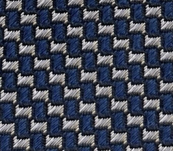 Emporio Armani Smokey Blue Geometric Men's Tie, 3"