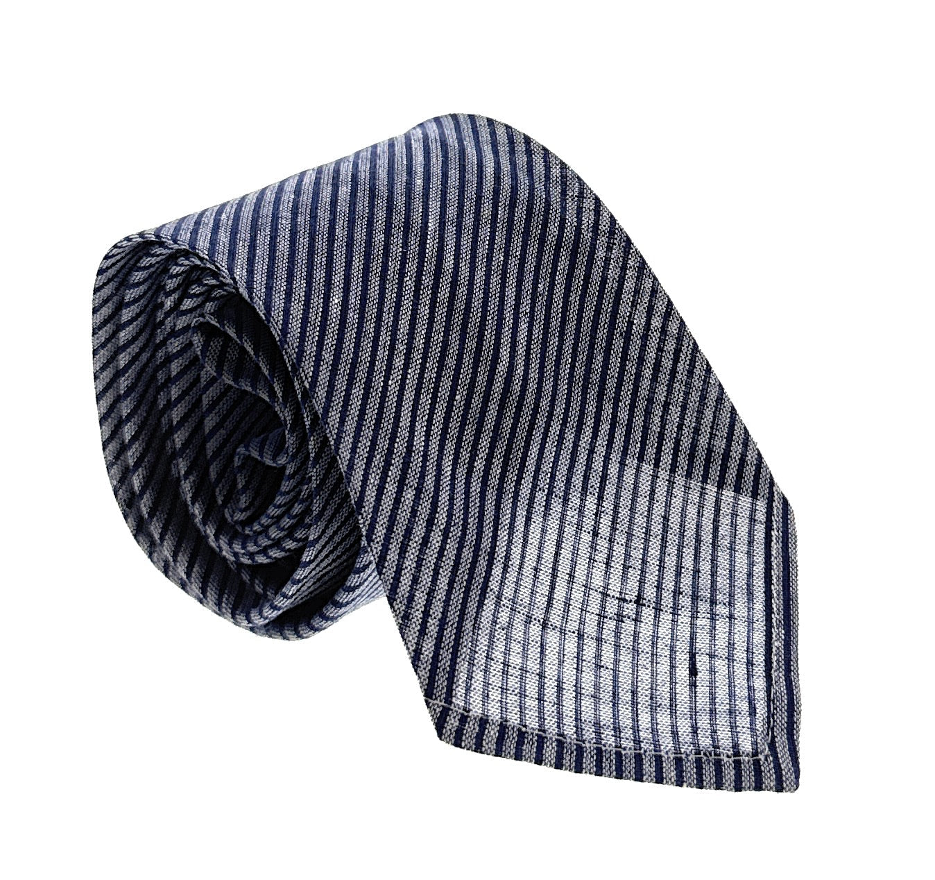 Emporio Armani Mens Ligh Blue Silver Diagonal Stripe Tie – Made in Italy