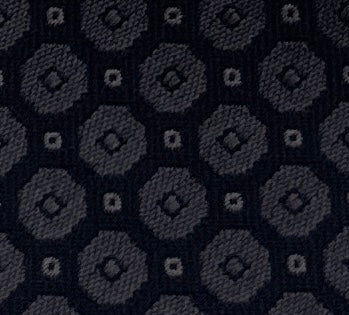 Emporio Armani Dark Blue Circle Dot pattern Men's Tie, 3"