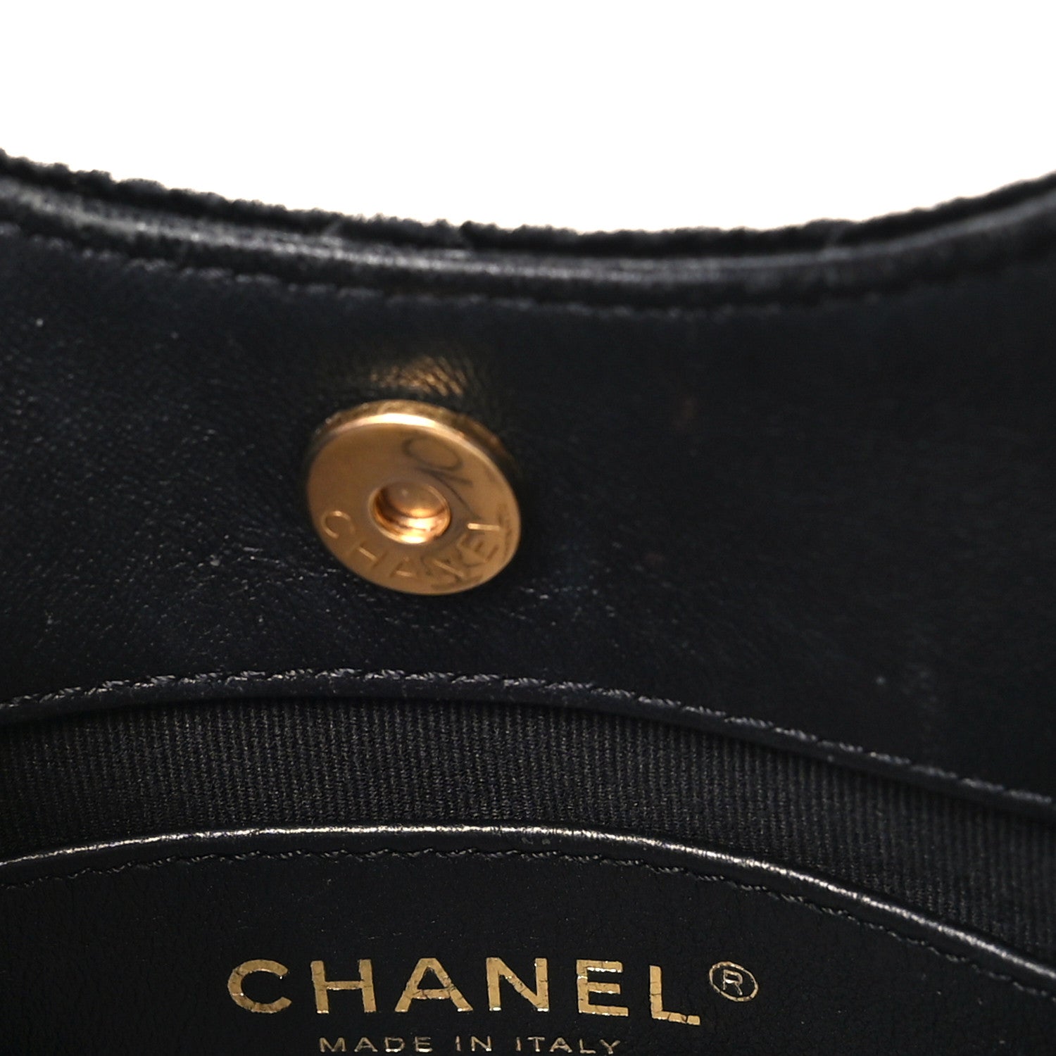 Velvet Quilted Small Wavy CC Hobo Black Hobo Black