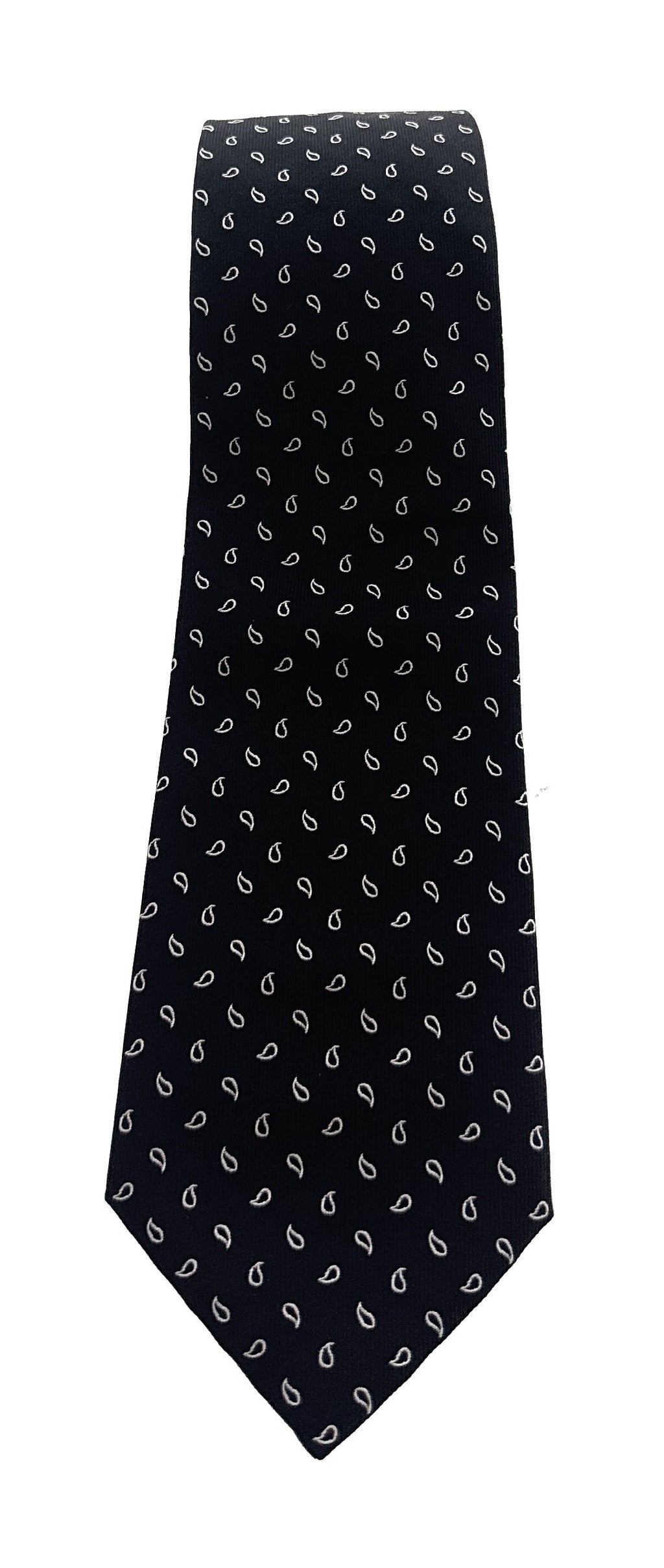 Emporio Armani Black Dotted Men's Tie, 3"