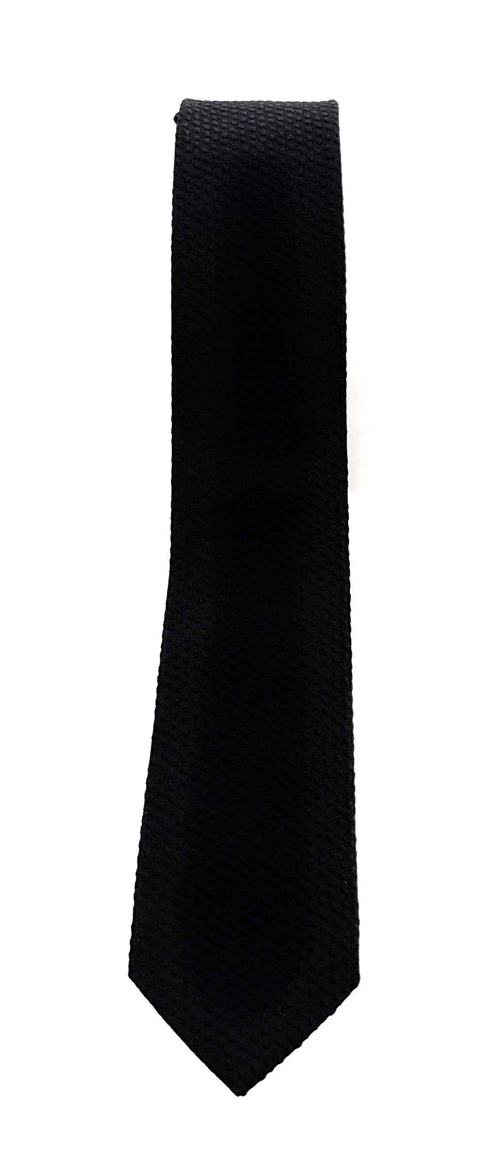 Emporio Armani Black Dotted Men's Tie, 2"