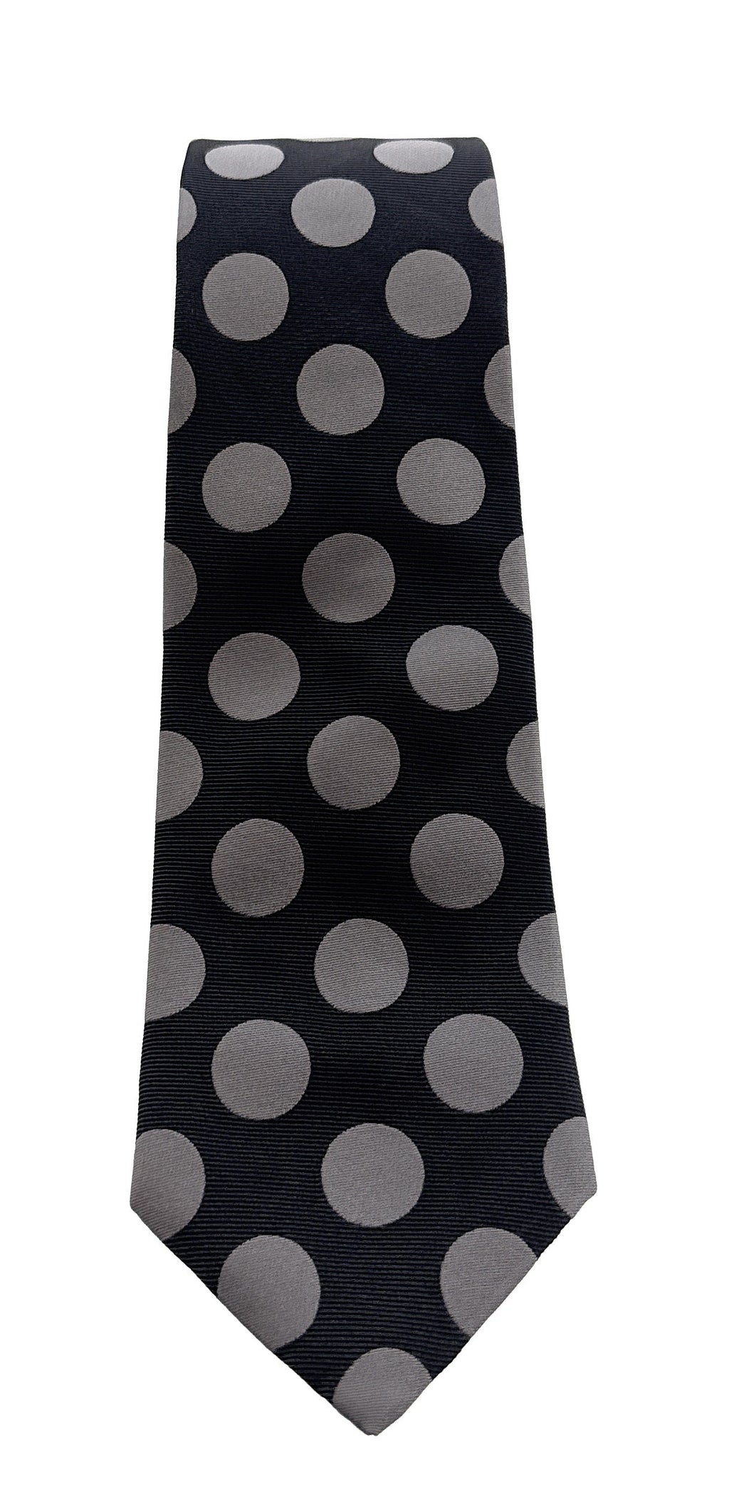 Emporio Armani Black & Grey Circle pattern Men's Tie, 3"