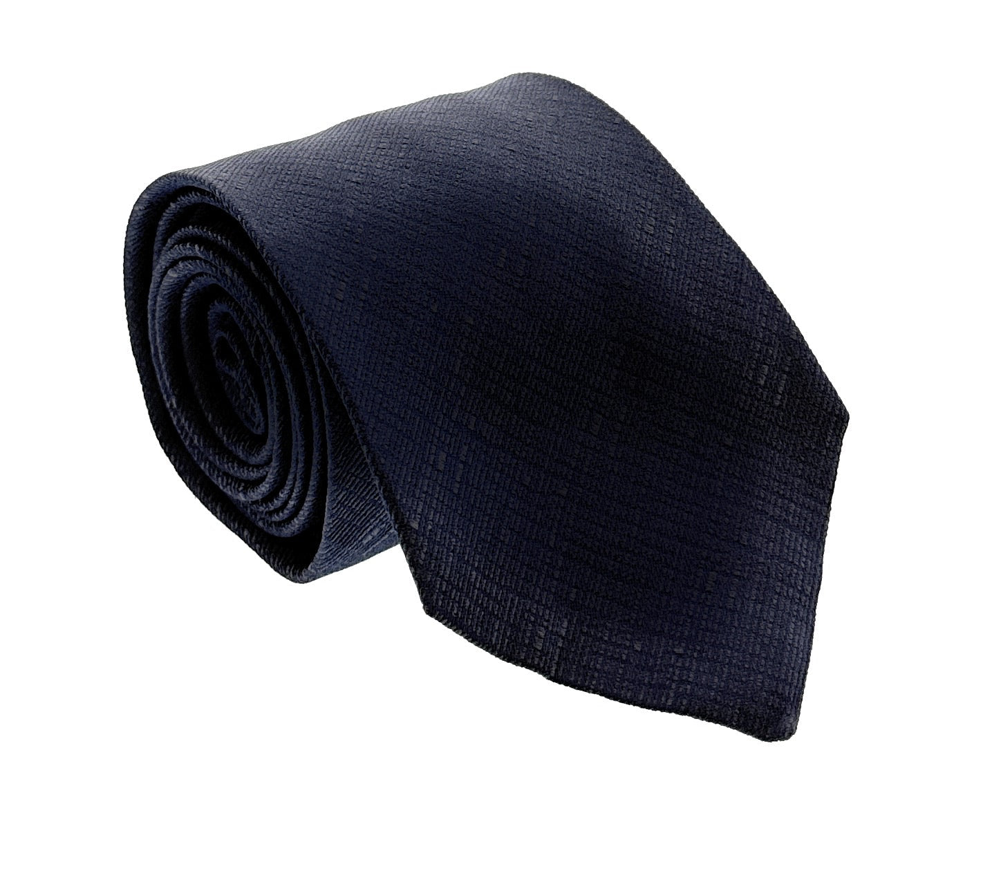 Emporio Armani Dark Blue Textured Solid Men's Tie, 3"