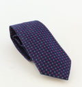 Emporio Armani Midnight Blue Circle Graphic Polyester-Silk Blend Tie – 3in
