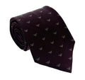 Emporio Armani Burgundy Armani Logo Men's Tie, 3"