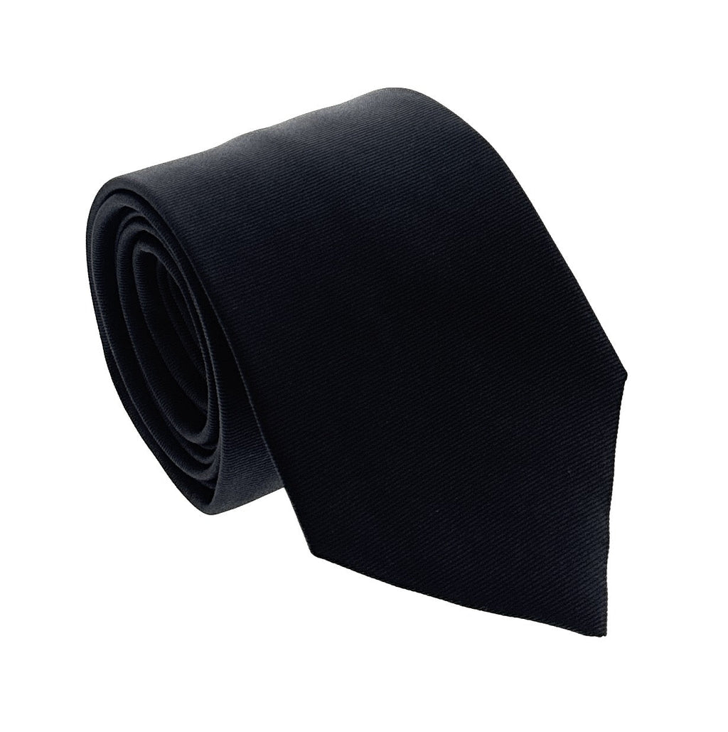 Emporio Armani Men’s Charcoal Solid Silk Necktie, 3"