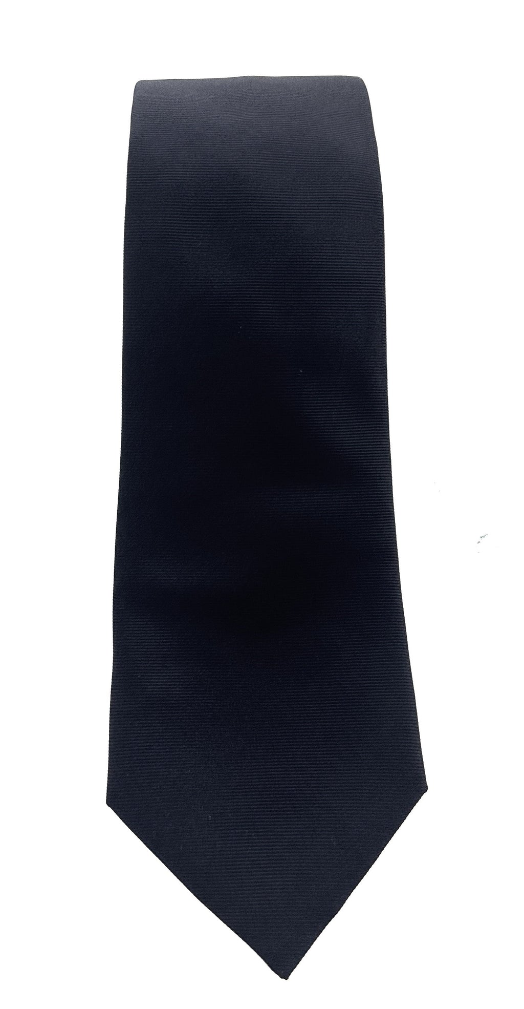 Emporio Armani Men’s Charcoal Solid Silk Necktie, 3"