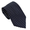 Emporio Armani Marine Blue Geometric Men's Tie, 3"