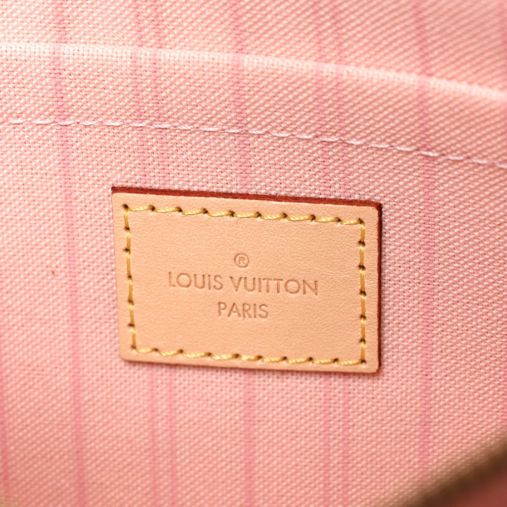 Damier Azur Neverfull MM GM Pochette  Rose Ballerine