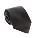 Emporio Armani Men’s Brown Linear Stripe Silk Necktie, 3"