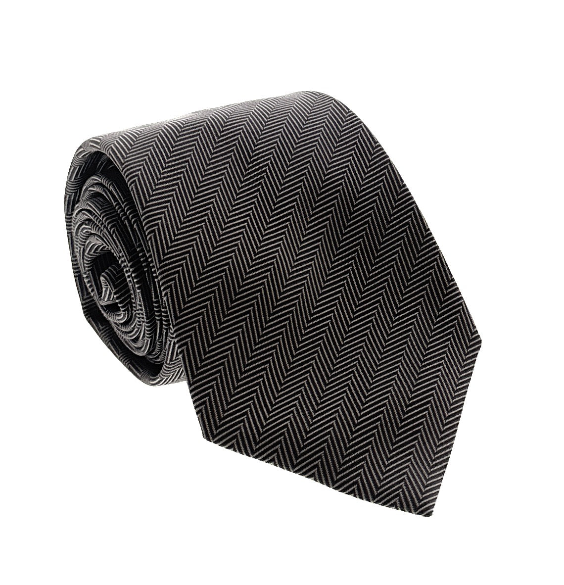 Emporio Armani Men’s Brown Linear Stripe Silk Necktie, 3"