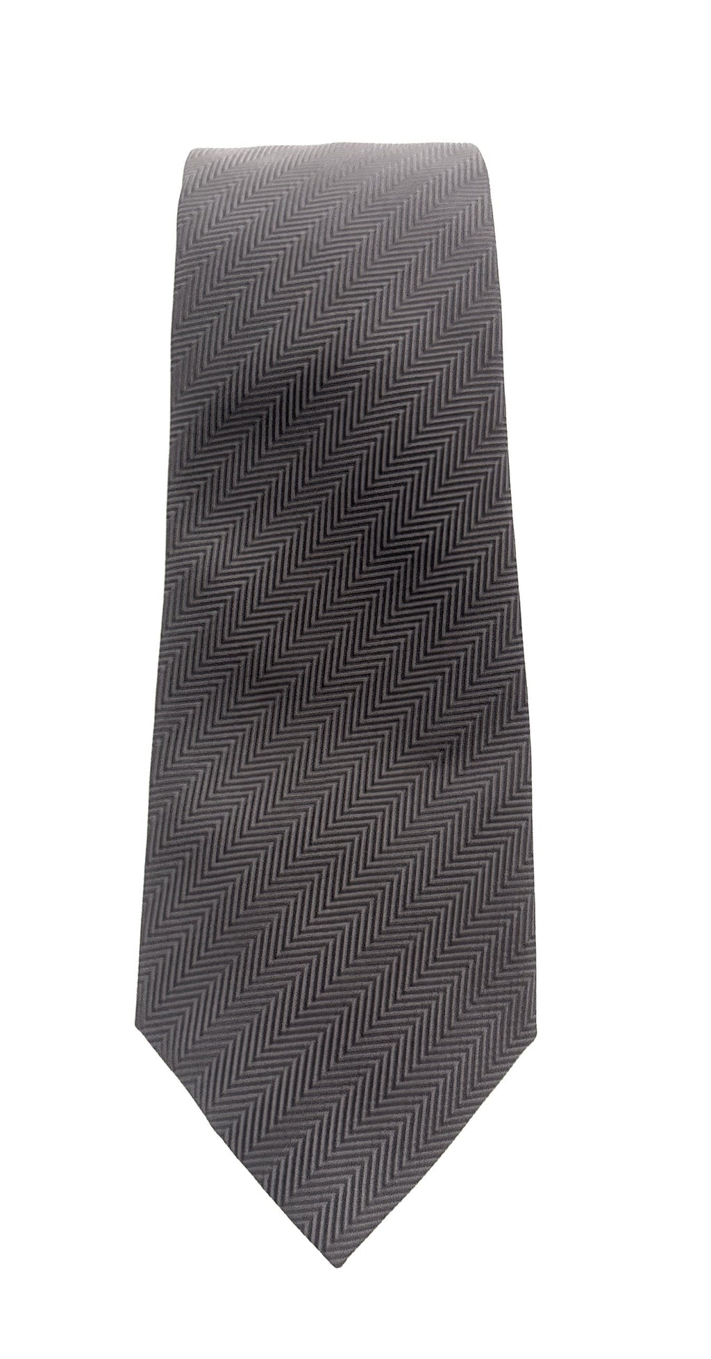 Emporio Armani Men’s Brown Linear Stripe Silk Necktie, 3"