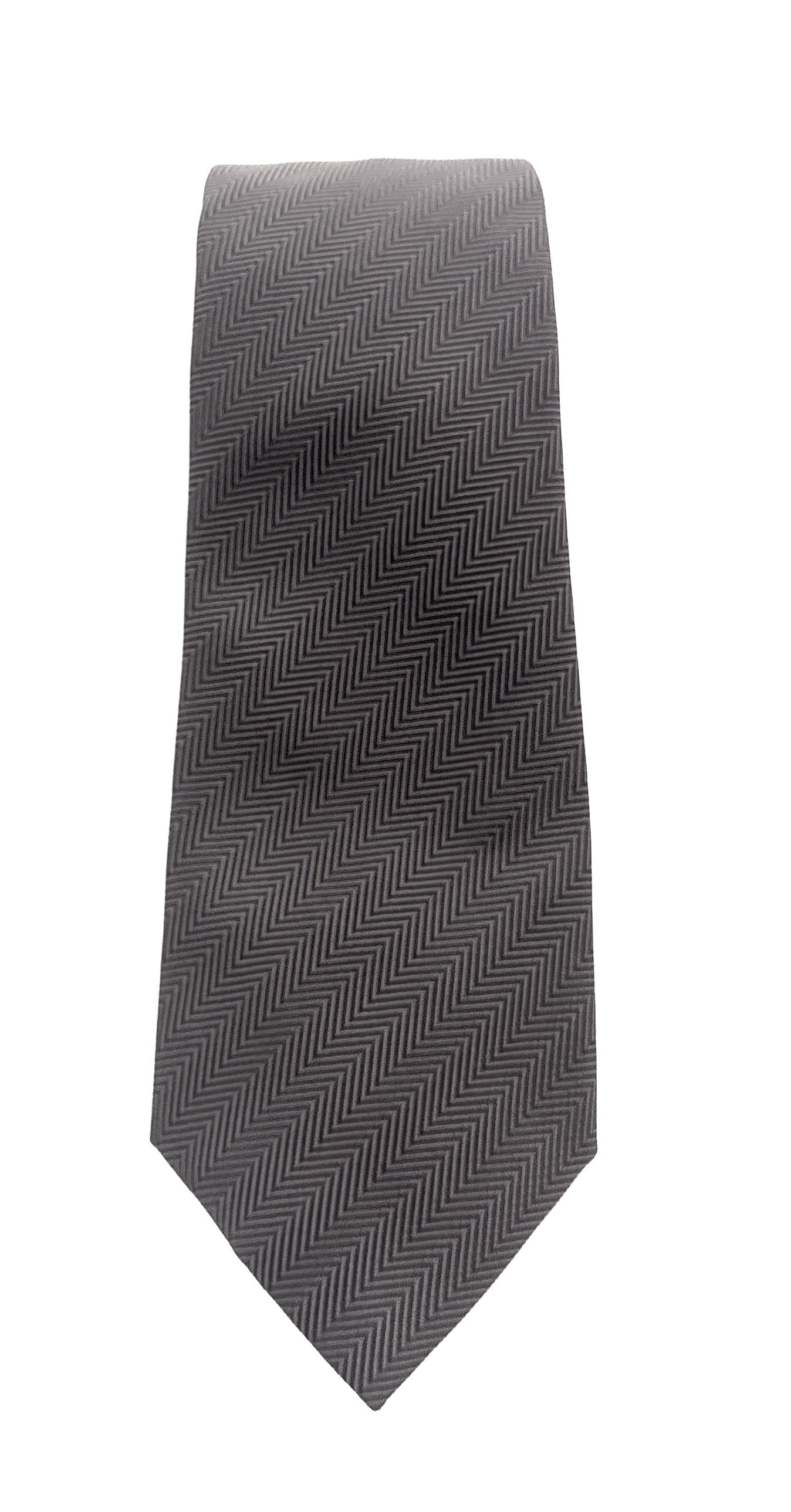 Emporio Armani Men’s Brown Linear Stripe Silk Necktie, 3"