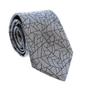 Emporio Armani Men’s Light Blue Geometric Silk Necktie, 3"