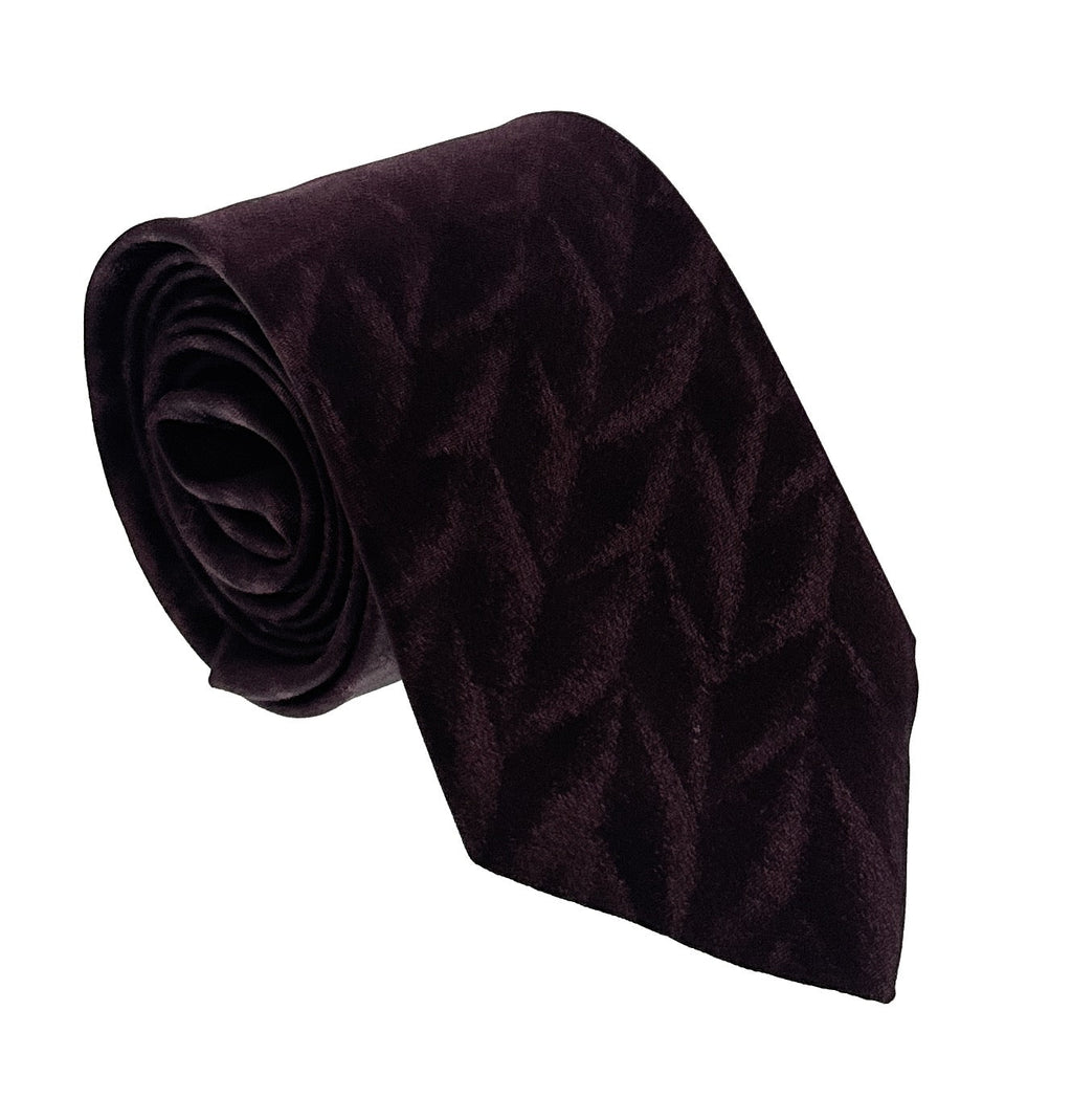 Emporio Armani Blood Red Feather Silk Tie – 3in