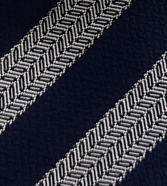 Emporio Armani Dark Green Silver Striped Men's Tie, 3"