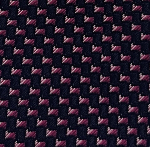 Emporio Armani Navy Blue Red square dotted Silk Tie – 3in