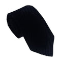 Emporio Armani Black Diamond weave Silk-Nylon Blend Tie – 3in