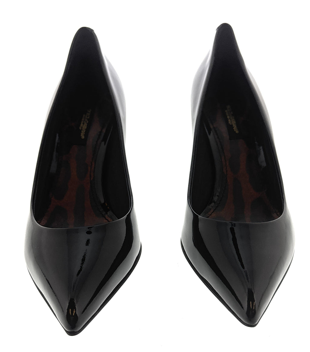 Dolce & Gabbana Black Classic Kitten Heel Pumps-EU36.5